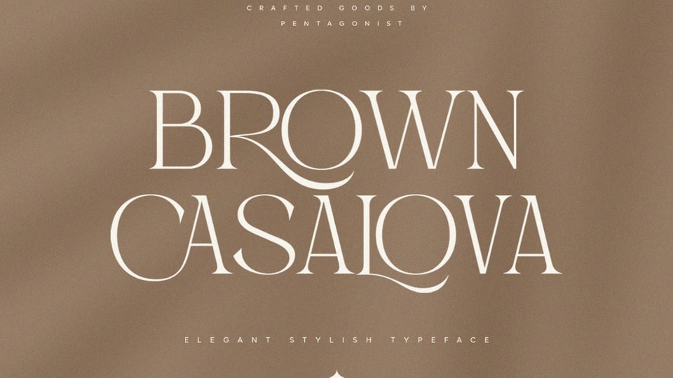 Beispiel einer Brown Casalova Regular-Schriftart