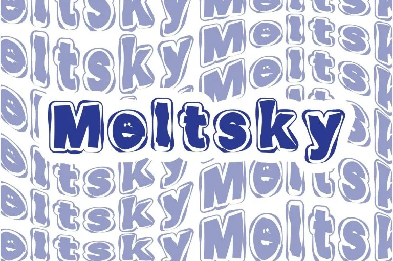 Beispiel einer Meltsky-Schriftart