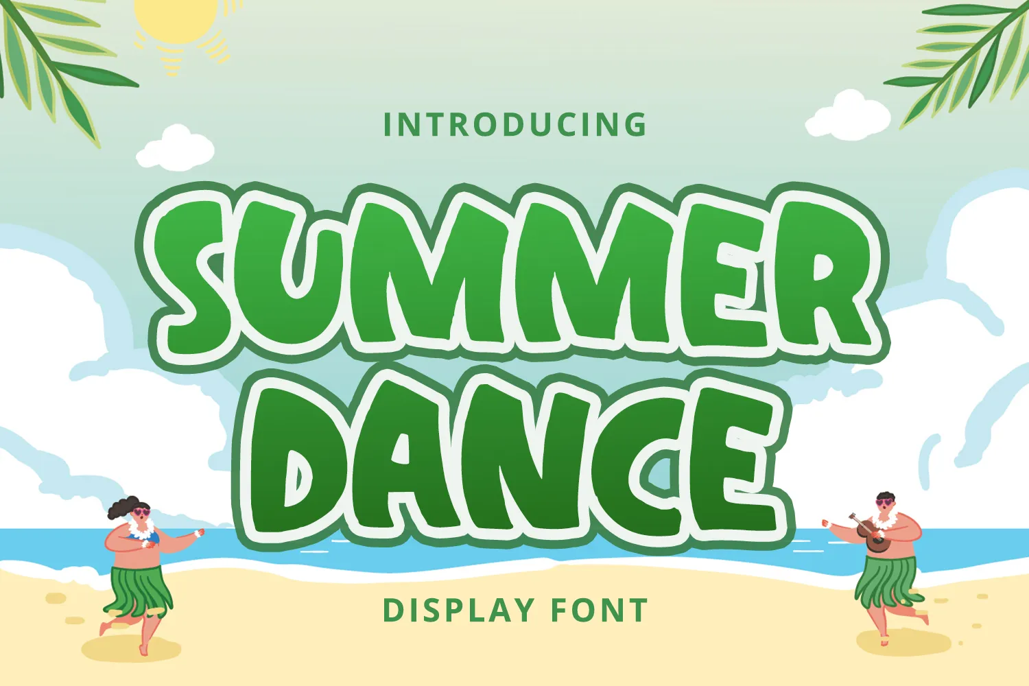 Beispiel einer Summer Dance-Schriftart
