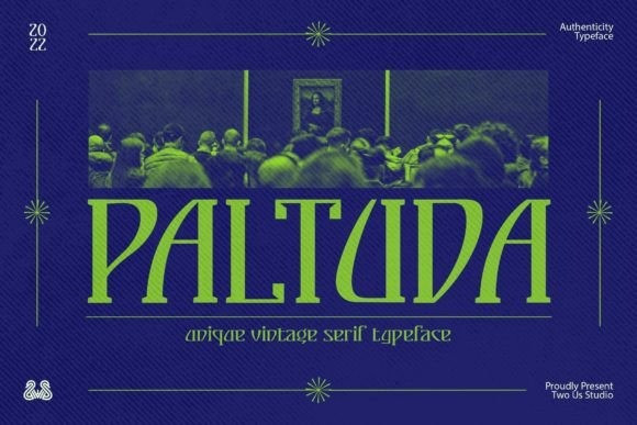 Beispiel einer Paltuda-Schriftart