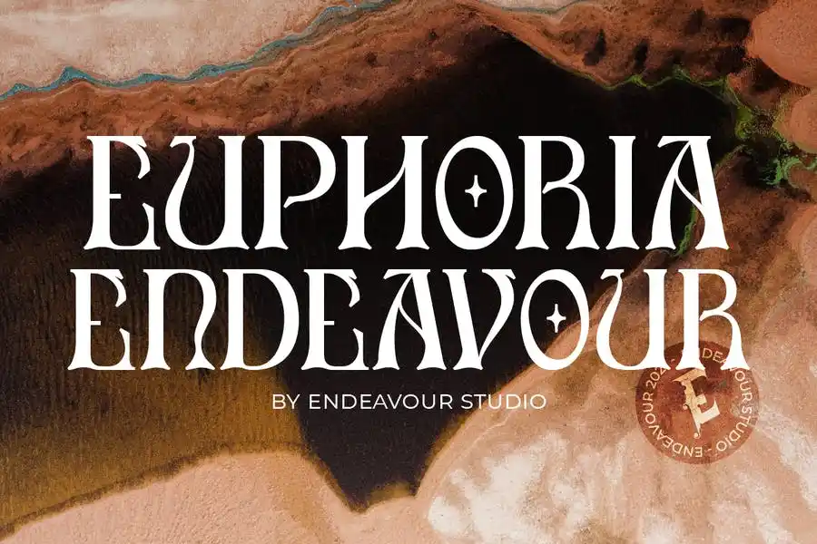 Beispiel einer Uphoria Endeavour-Schriftart