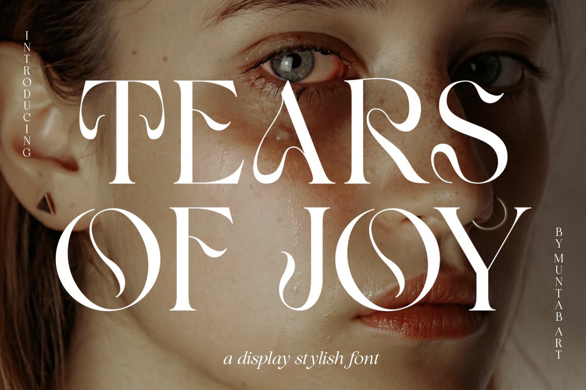 Beispiel einer Tears Of Joy-Schriftart