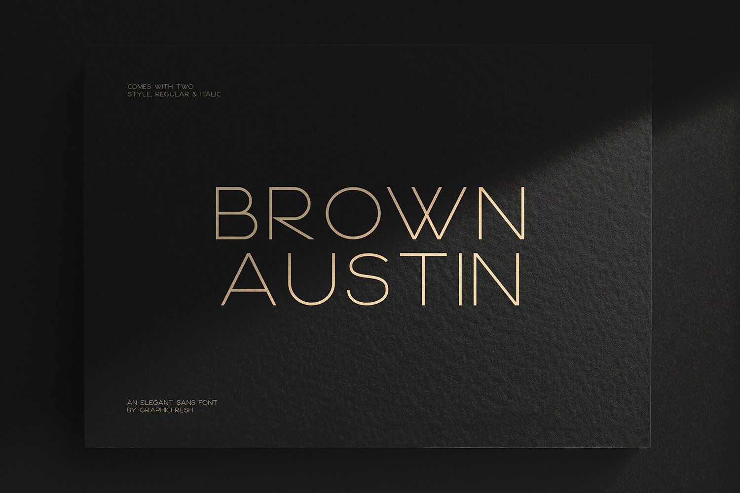 Beispiel einer Brown Austin Regular-Schriftart