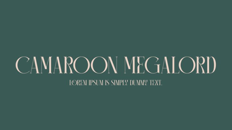 Beispiel einer Camaroon Megalord-Schriftart