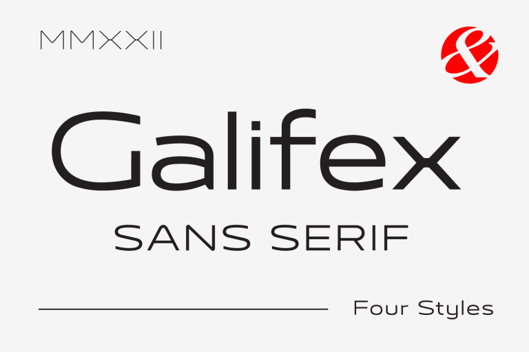 Beispiel einer Galifex-Schriftart