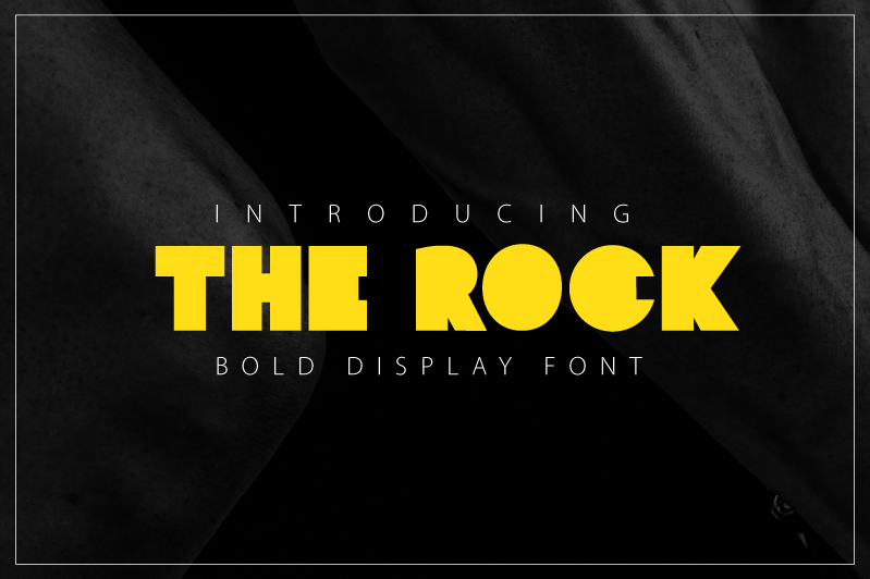 Beispiel einer The Rock-Schriftart