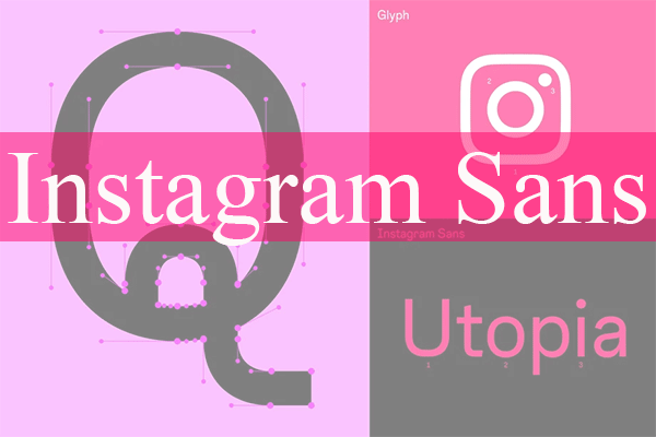 Beispiel einer Instagram Sans-Schriftart