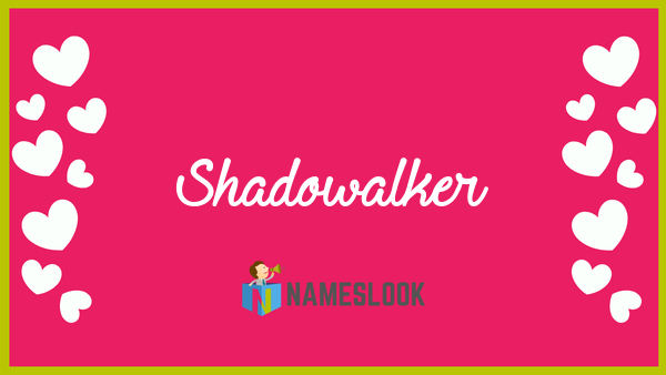 Beispiel einer Shadowalker Italic-Schriftart