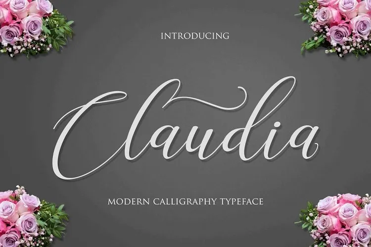 Beispiel einer Claudia-Schriftart