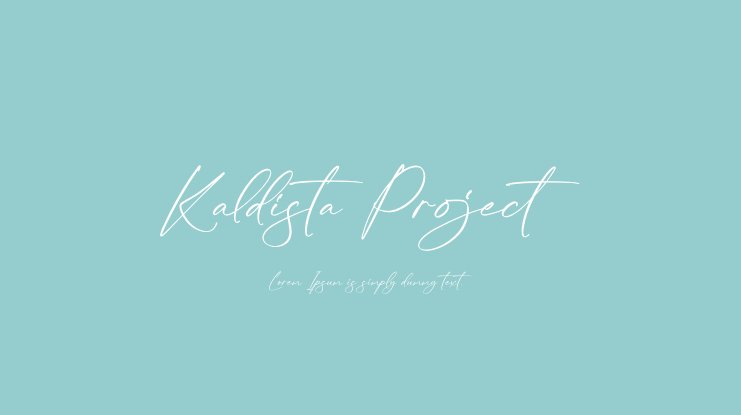 Beispiel einer Kaldista Project-Schriftart