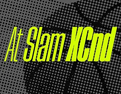 Beispiel einer At Slam XCnd-Schriftart
