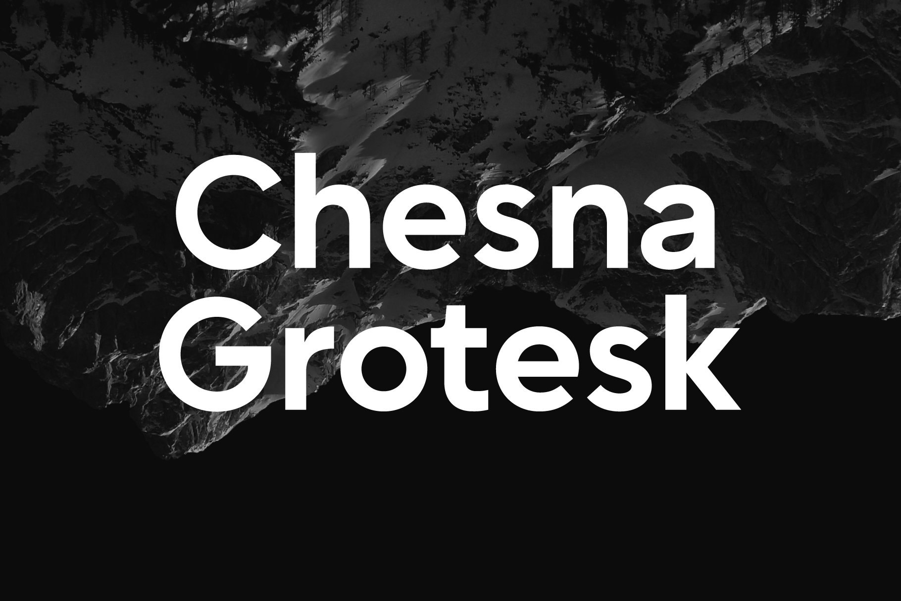 Beispiel einer Chesna Grotesk SemiBold-Schriftart