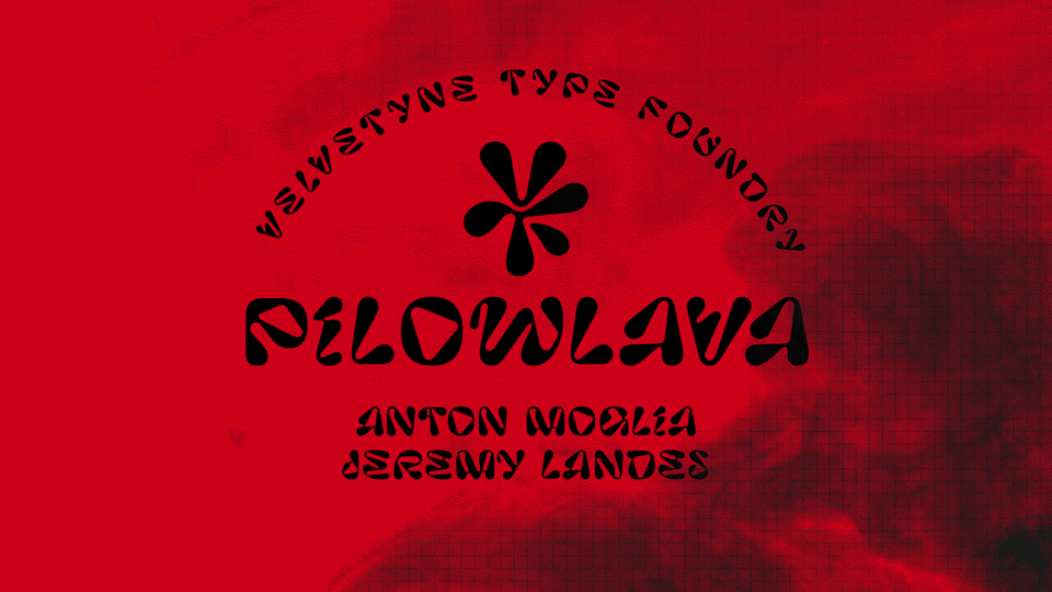 Beispiel einer Pilowlava-Schriftart