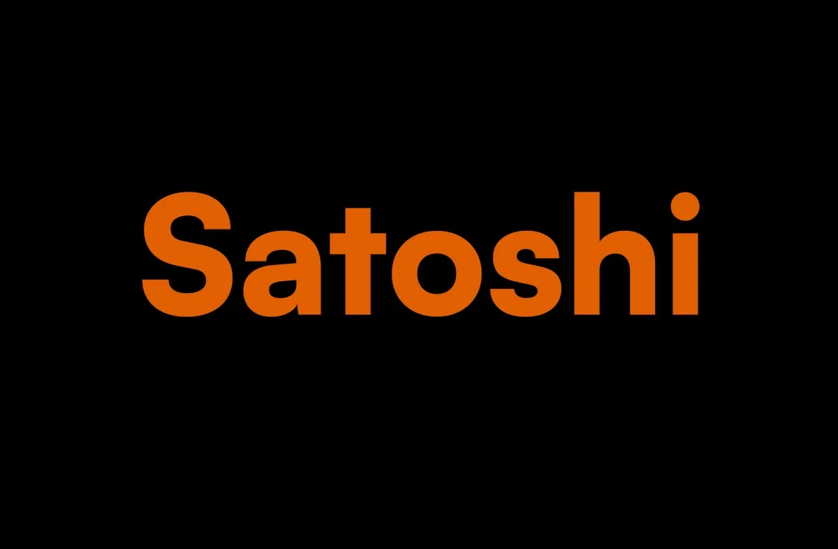 Beispiel einer Satoshi-Schriftart