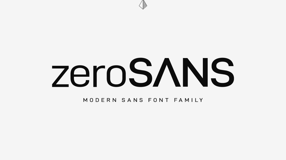 Beispiel einer Zero Sans Bold Italic-Schriftart