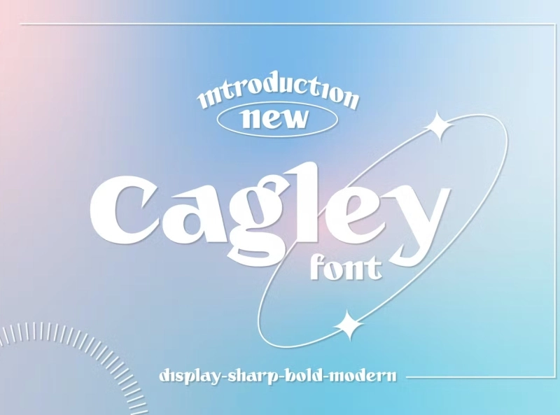 Beispiel einer Cagley-Schriftart