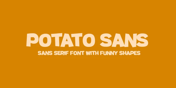 Beispiel einer Potato Sans Black-Schriftart