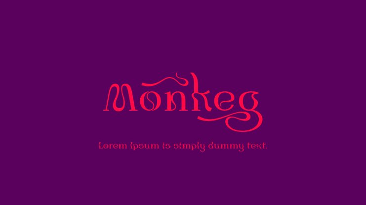 Beispiel einer Monkeg-Schriftart