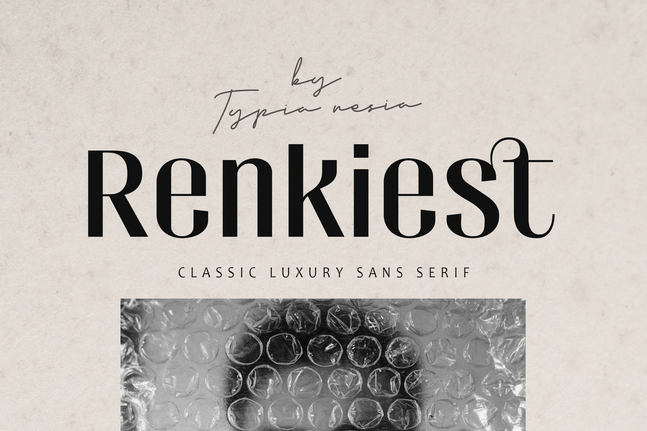 Beispiel einer Renkiest-Schriftart