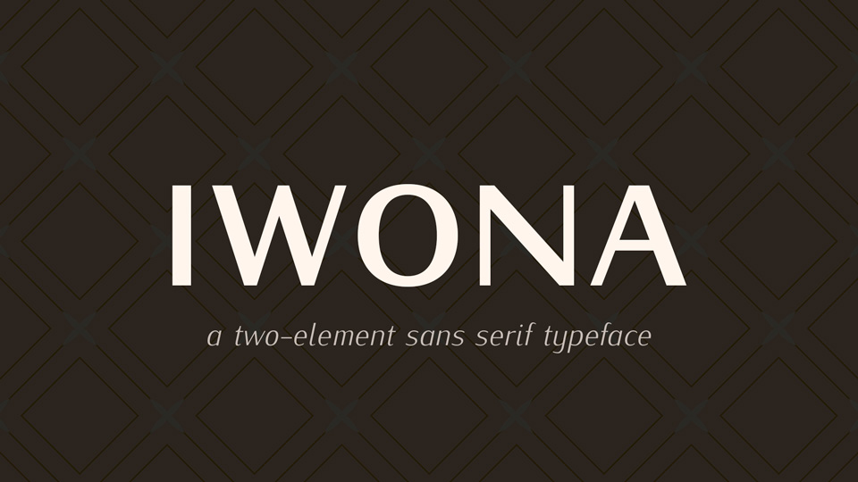 Beispiel einer Iwona-Schriftart