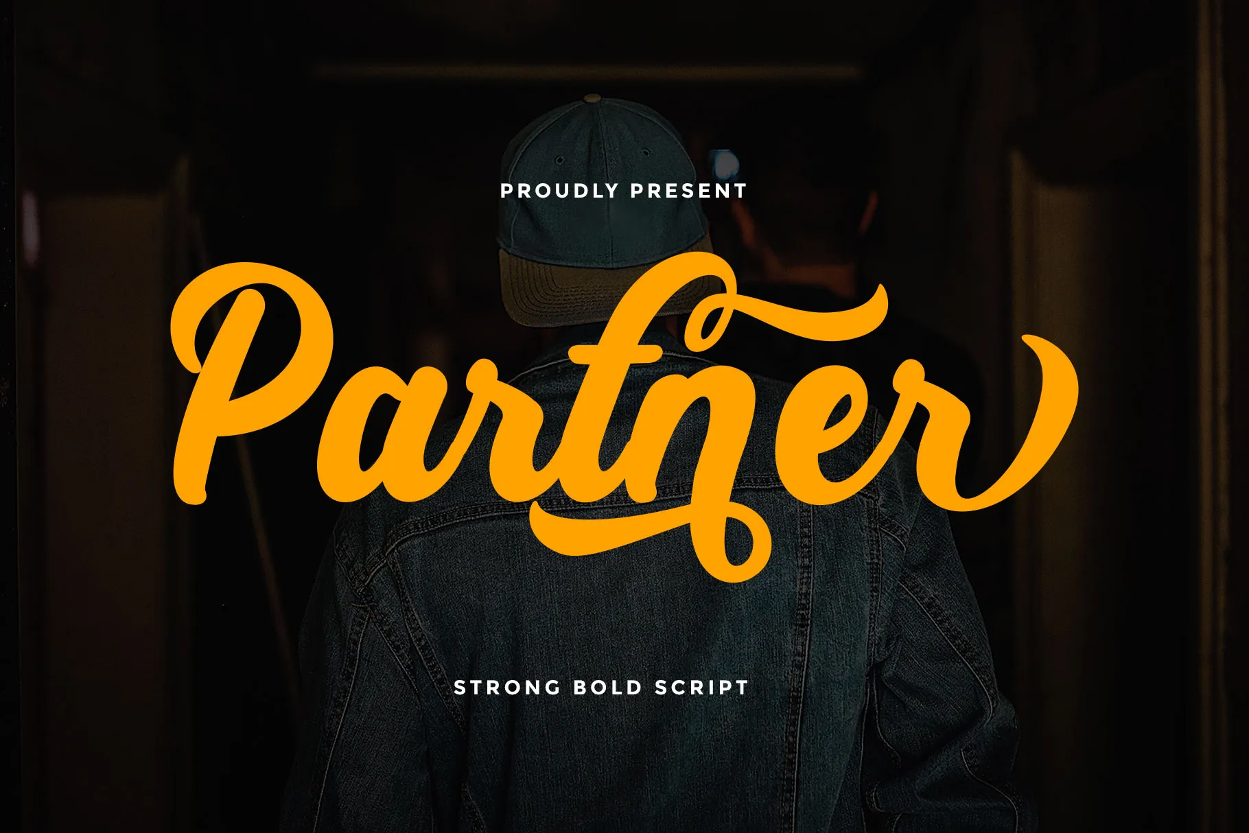 Beispiel einer Partner Bold-Schriftart