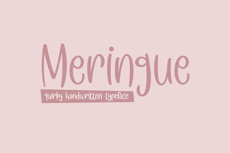 Beispiel einer Meringue Regular-Schriftart