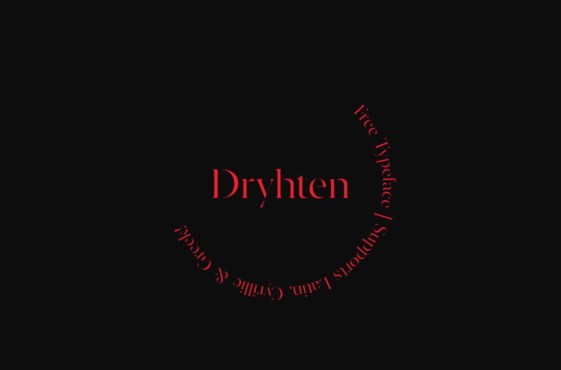 Beispiel einer Dryhten-Schriftart