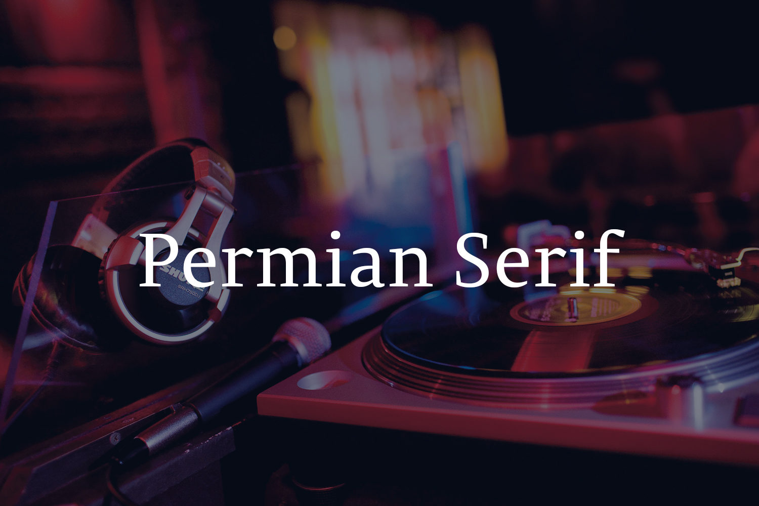 Beispiel einer Permian Serif-Schriftart