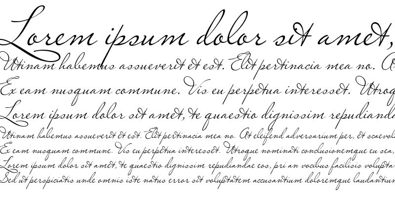 Beispiel einer Marianna-Schriftart