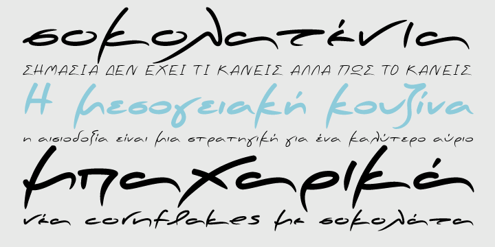 Beispiel einer PF Scandal Pro Regular-Schriftart