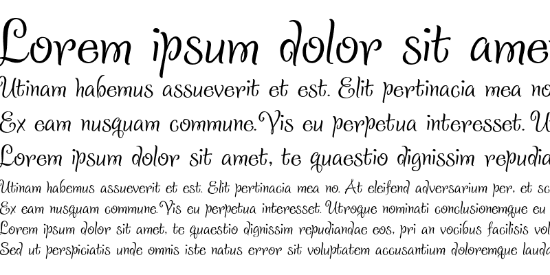 Beispiel einer Sladkoeshka-Schriftart