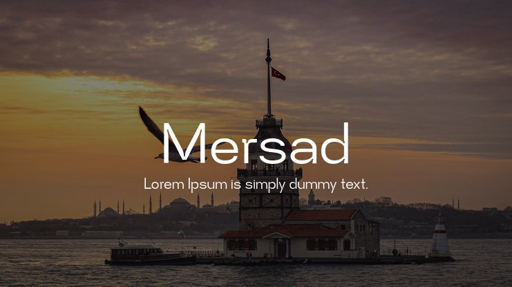 Beispiel einer Mersad-Schriftart