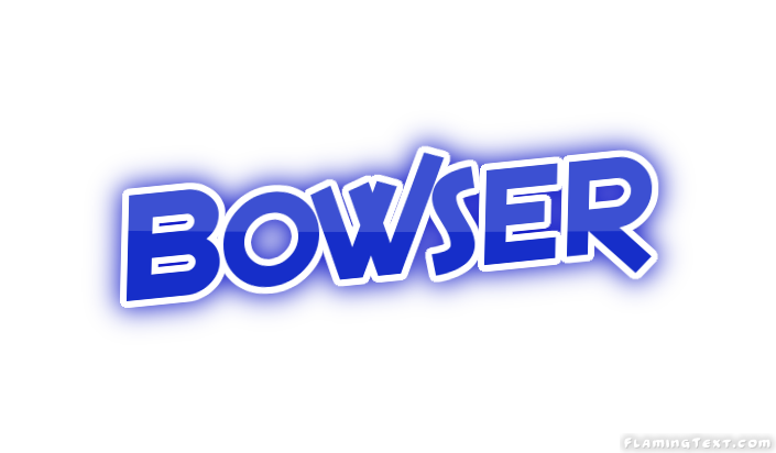 Beispiel einer Bowser-Schriftart