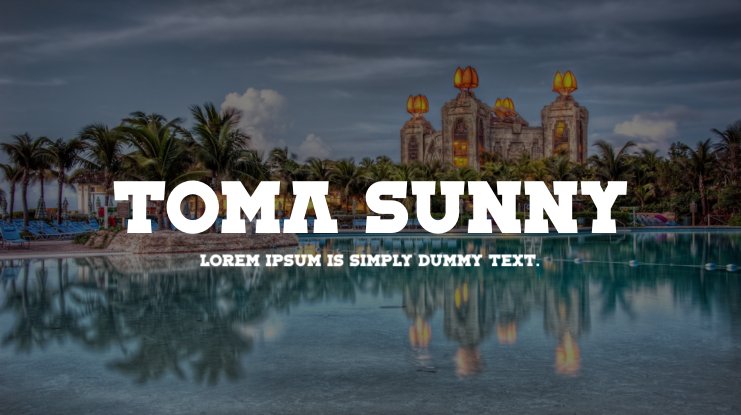 Beispiel einer Toma Sunny Regular-Schriftart