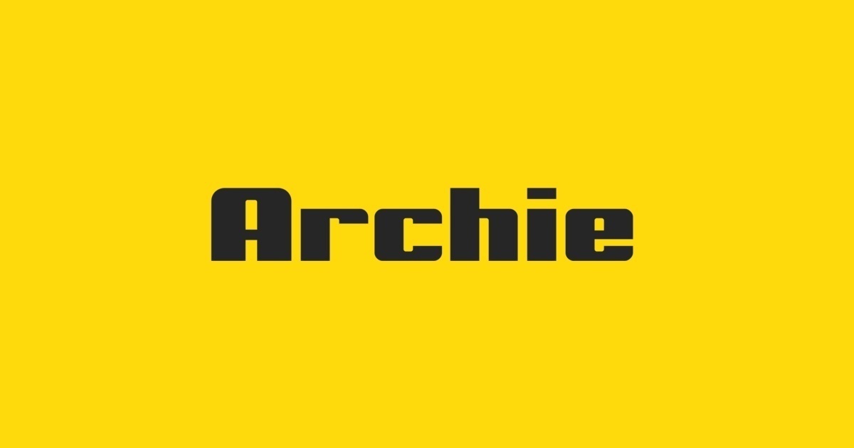 Beispiel einer Archie Sans-Schriftart