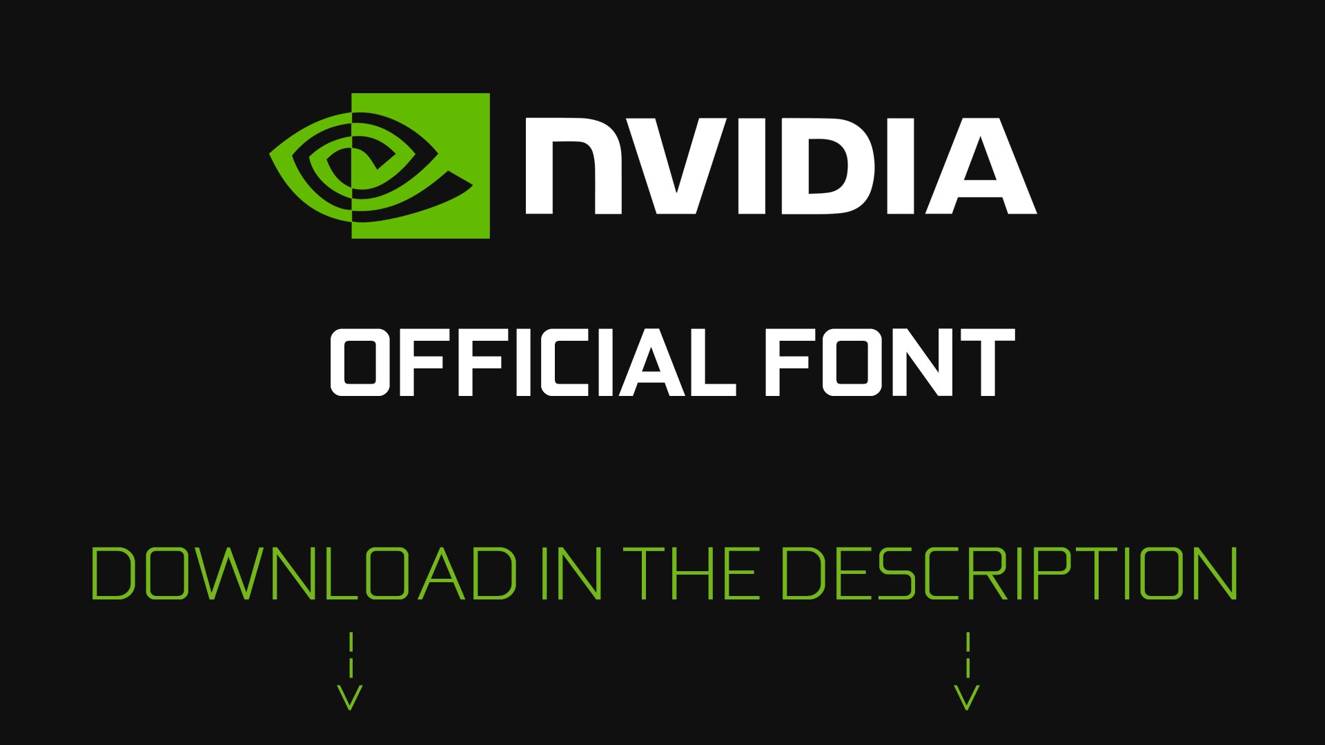 Beispiel einer Nvidia Sans-Schriftart