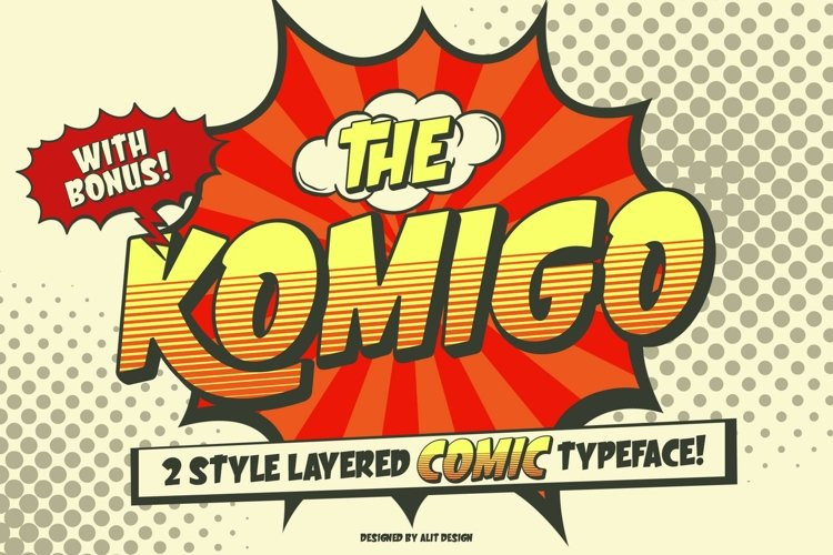 Beispiel einer Komigo-Schriftart
