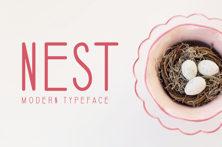 Beispiel einer Nest-Schriftart