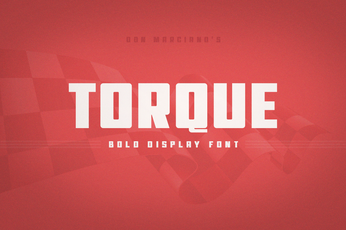 Beispiel einer Torque Ultra-Schriftart