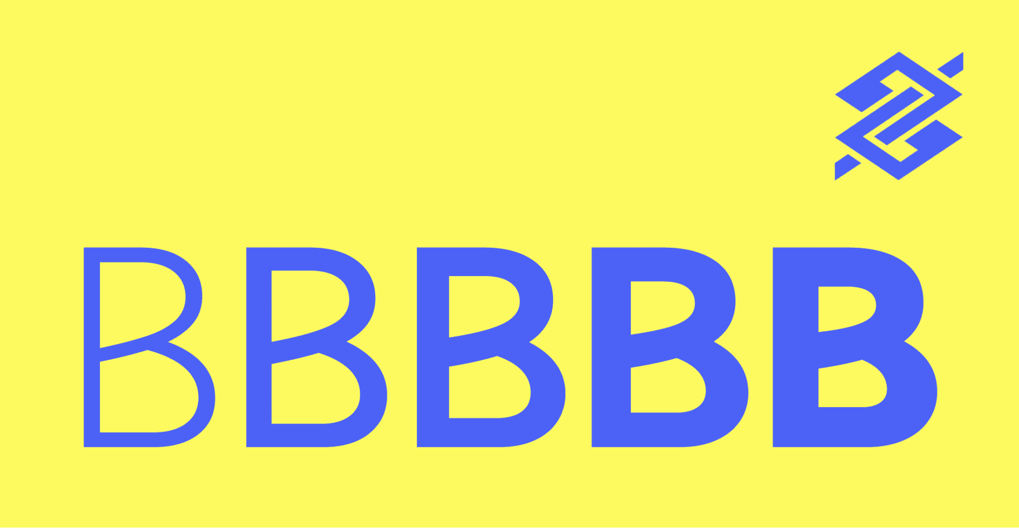 Beispiel einer Banco Do Brasil RC Textos-Schriftart