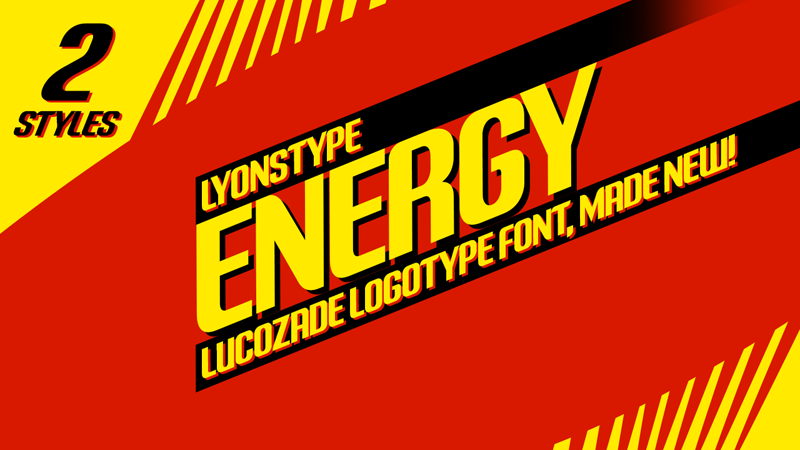 Beispiel einer LT Energy-Schriftart