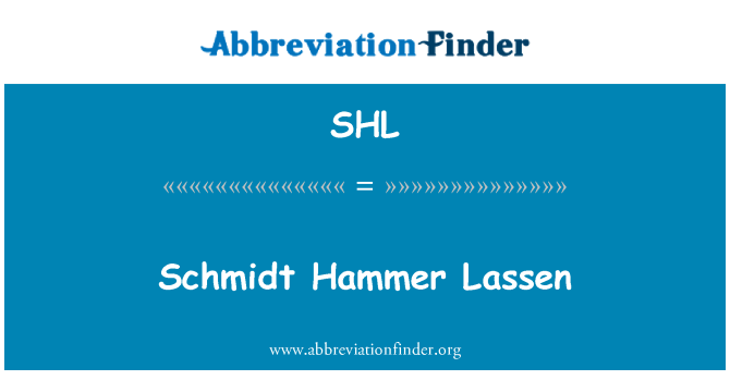 Beispiel einer Schmidt Hammer Lassen-Schriftart