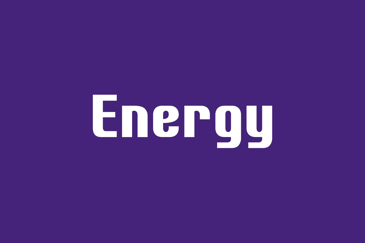 Beispiel einer Free Energy-Schriftart