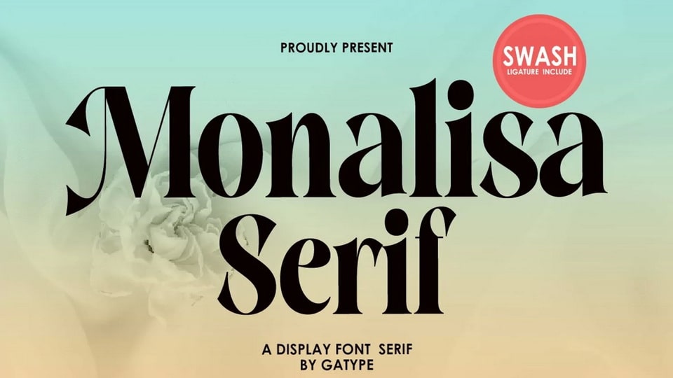 Beispiel einer Monalisa Serif-Schriftart