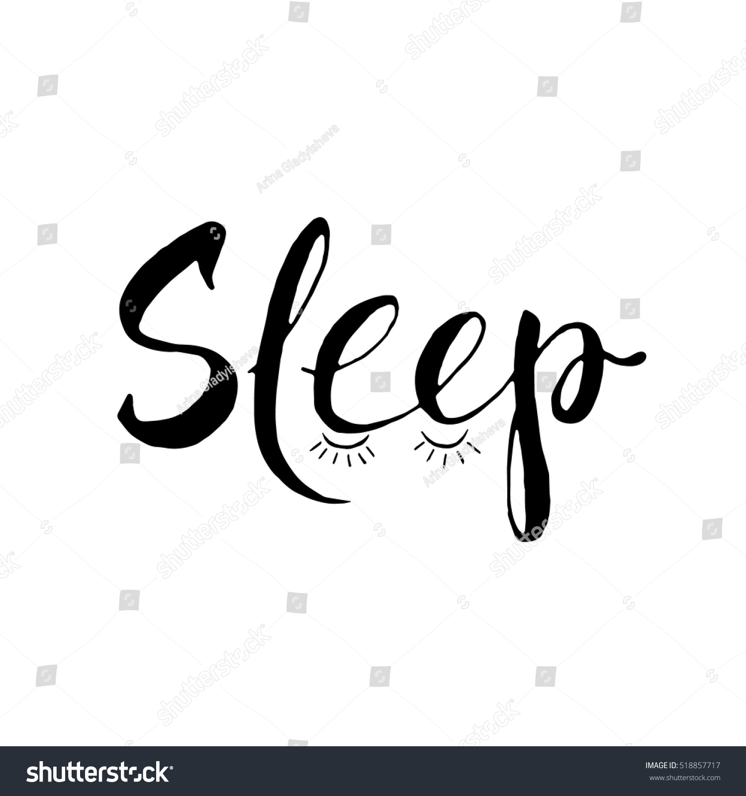 Beispiel einer Sleep-Schriftart