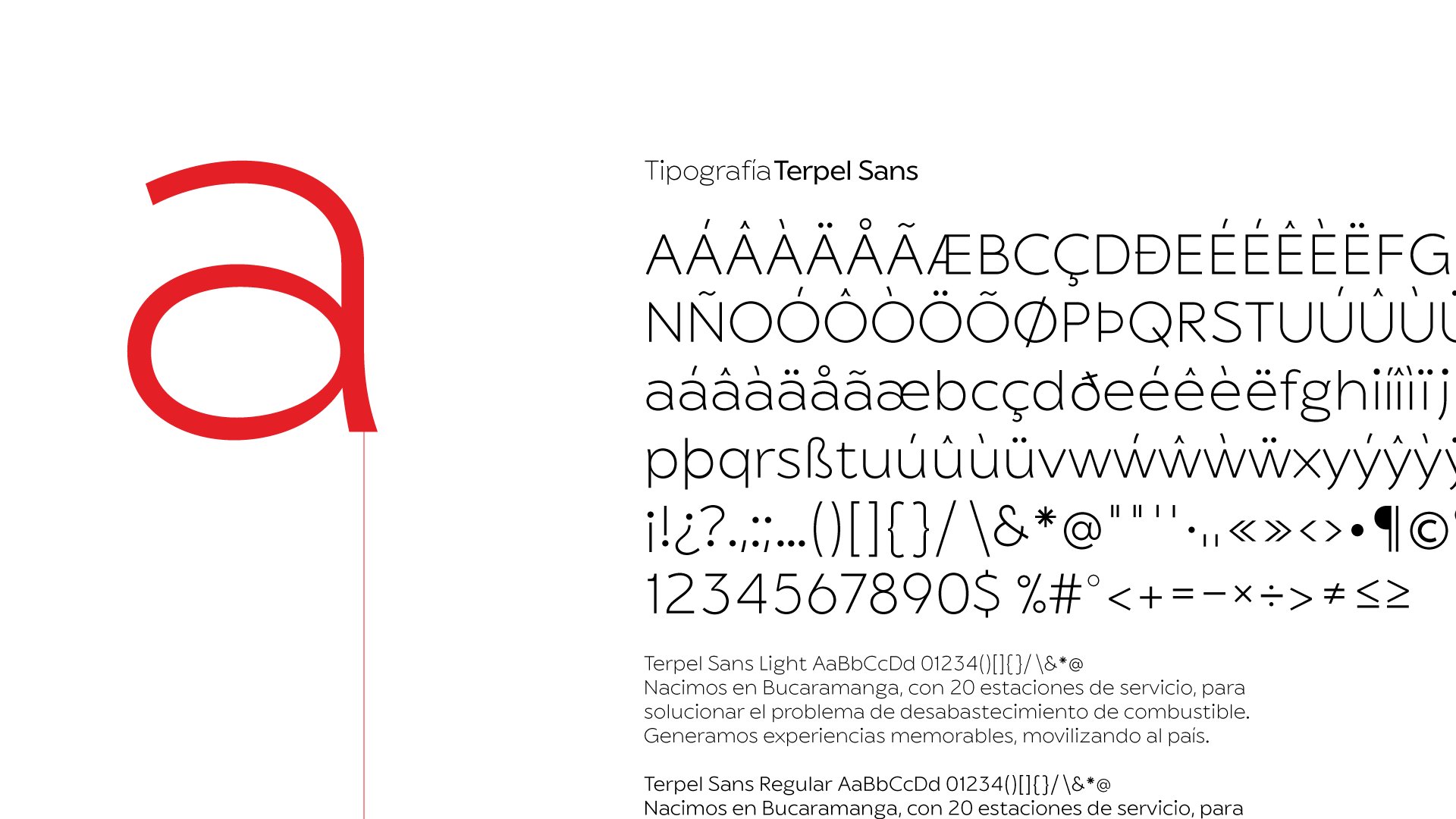 Beispiel einer BT Terpel Bold-Schriftart