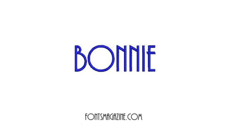 Beispiel einer Bonnie Blond Italic-Schriftart