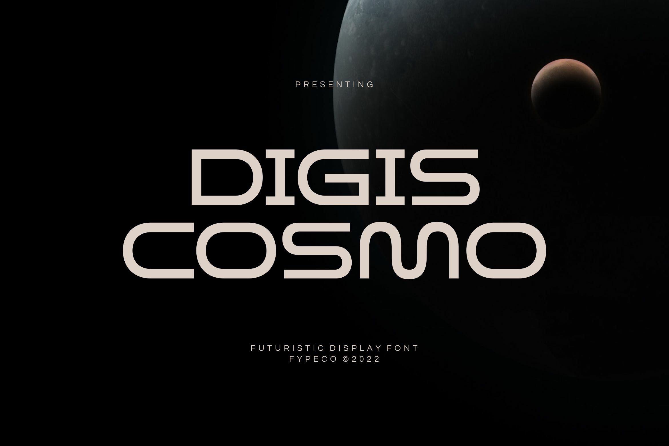 Beispiel einer Digis Cosmo Regular-Schriftart