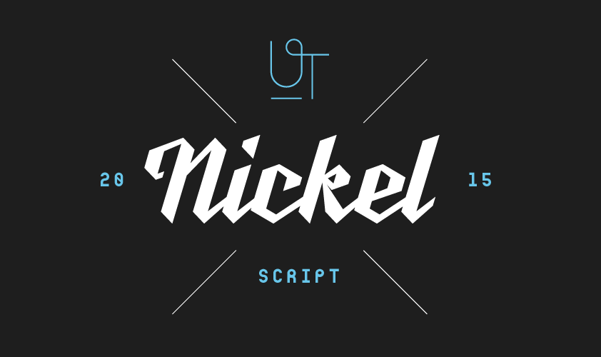 Beispiel einer Nickel-Schriftart