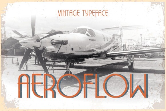 Beispiel einer Aeroflow-Schriftart